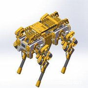 openDog机器狗机械狗3D图纸 Solidworks设计