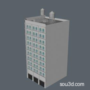 高楼大厦楼房建筑房屋写字楼三维模型