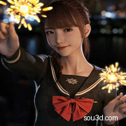 Gu Yu and Gu Yu Hair for Genesis 8.1 Female 东方亚洲