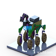 火星探测车 3D模型（SolidWorks设计，提供Sldprt/Sldasm/stl文件）