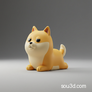 柴犬 小狗 Doge 3D打印 可爱 IP手办