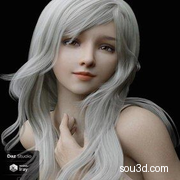 Lancy 角色（含 dForce 头发和表情）适用于 Genesis 8 女性 东方亚洲