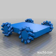 3D打印麦克纳姆轮探测车