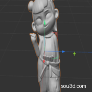 哪吒插兜模型stl