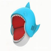 Q版鲨鱼模型，多个零件，可3D打印