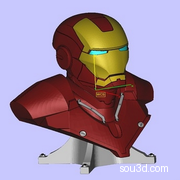 钢铁侠雕像模型3D打印图纸 STL格式