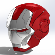 钢铁侠头盔模型3D图纸 Solidworks设计