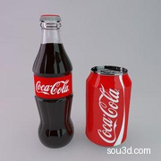 食品饮料调味料可乐3d模型c4d 3dmax obj fbx