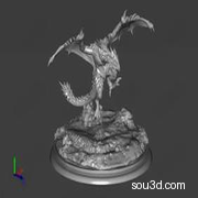 传说中的龙 西方龙 动物模型3D打印