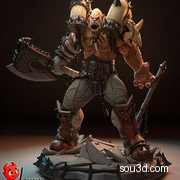 魔兽世界加尔鲁什地狱咆哮3D打印模型