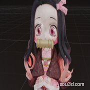 鬼灭之刃灶门祢豆子Q版
