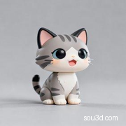 可爱Q版小猫咪手办