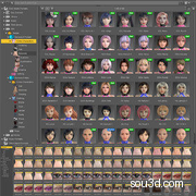 一百多个Daz3D亚洲美女模型