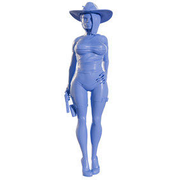 守望先锋艾什站姿动漫人物3D打印模型