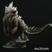 哥斯拉3D打印图纸