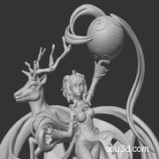 原神甘雨SFW+SFW 3D打印模型手办