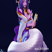 卡西奥佩娅 – 英雄联盟 – 3D打印模型