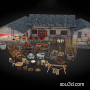 农房农具STL模型集
