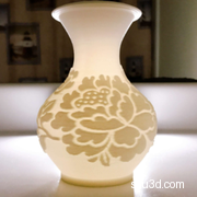 Lithophane vase 浮雕花瓶