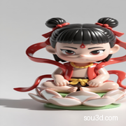 【哪吒之魔童闹海&魔丸】可爱小哪吒 3D打印 摆件 模型 手办
