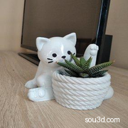 小猫花盆