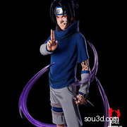 火影忍者佐助手持苦无站姿版 3D打印模型数据stl