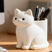 小猫收纳笔筒