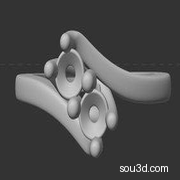 戒指 (2) 首饰 3D打印模型