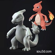 精灵宝可梦手办3D打印模型Charmeleon