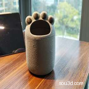 丸丸修系列|猫爪桌面垃圾桶|宠物周边|猫咪