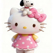 狗狗挂饰Hello Kitty&凯蒂猫 凯蒂猫 猫 手办 摆件 吉祥物 模型