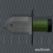 M9刺刀--游戏模型3D玩具刀具打印