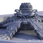 流浪地球发动机高精度3d打印stl文件