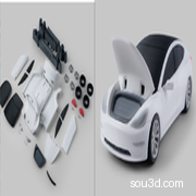 特斯拉Model 3汽车模型