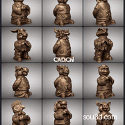 12生肖吉祥物C4D模型合集 (C4D/STL/OBJ)