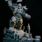 魔兽世界-兽人风暴萨尔大酋长-WOW-手办