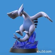 宝可梦洛奇亚Lugia 3D打印STL模型