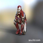 低模 钢铁侠3D模型