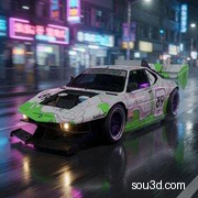 宝马BMW M1跑车3D模型已绑定