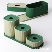 模块化桌面收纳整理储物器-打印小玩具