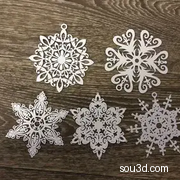雪花-3D打印模型
