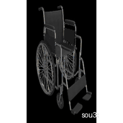 轮椅3D模型（主流3D软件全格式）