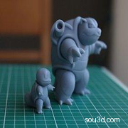 杰尼龟手办潮玩杰尼龟玩具3D打印模型