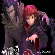 火影忍者stl3D打印模型Samiho Sasori