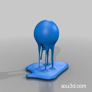 3D打印测试模型—融化的球