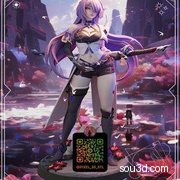 黄泉Acheron巡海游侠《崩坏星穹铁道》3d打印模型stl图纸文件素材
