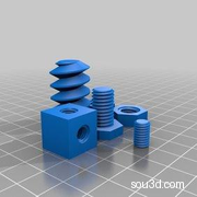 OpenSCAD库：螺丝螺母螺纹V1