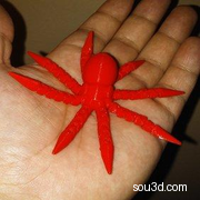 (腿不会掉下来) 球形关节铰接章鱼钥匙圈混音