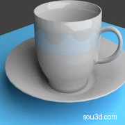 一个茶杯和一个杯碟