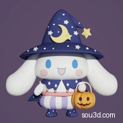 【魔法师玉桂狗模型】狗 玉桂狗 大耳狗 可爱小狗 三丽鸥 手办 3D打印
